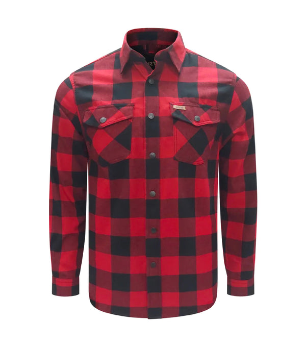 Men’s Classic Flannel Shirt Red - Task