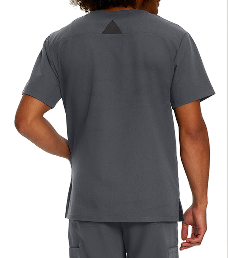 Haut d'uniforme Encolure en V à 3 poches 2207  Gris – Whitecross