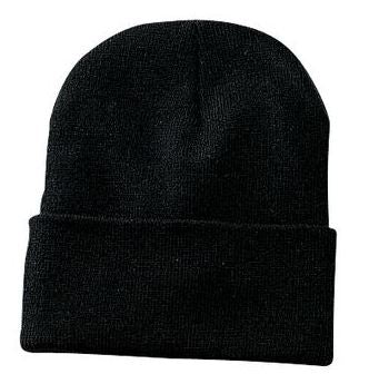 Tuque à Manchons en Tricot C100 Noir- ATC