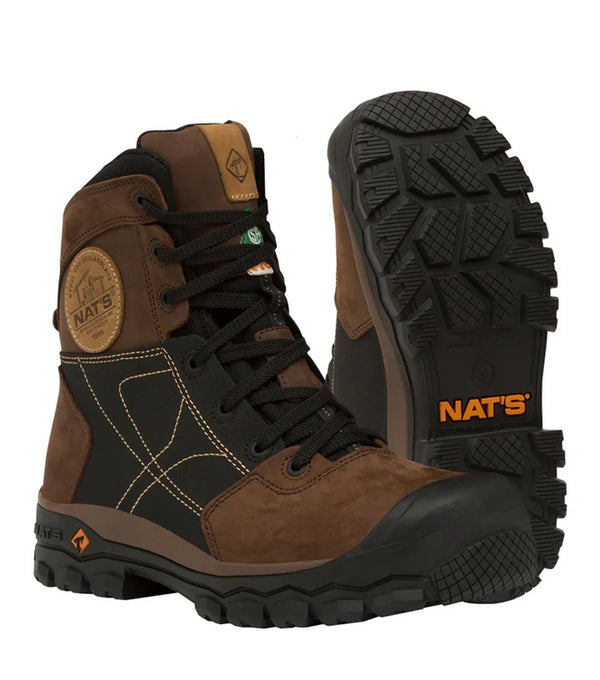 8'' Work Boots S638 with Rubber Outsole - Nat's