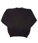 Classic Black V-Neck Uniform Sweather - T.Q. Knits
