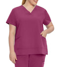Uniform top V-neck with 3 pockets 796 Raspberry – Whitecross