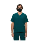 Haut d'uniforme encolure en V pour hommes- Chlorophylle