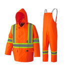Ensemble imperméable manteau/salopette haute visibilité - Pionner