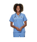 Haut d'uniforme encolure en V unisexe - Chlorophylle