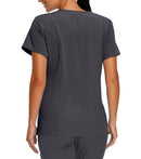 Uniform top V-neck with 4 pockets 659 Graphite– Whitecross