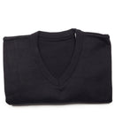 Classic Black V-Neck Uniform Sweather - T.Q. Knits