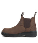 6" Work Boots Profile Brown Easy-on Leather  - Acton