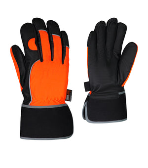 High Visibility Synthetic Leather Work Glove 24-815 - Ganka