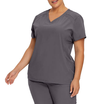 Haut d'uniforme Encolure en V à 2 poches 746 Gris – Whitecross